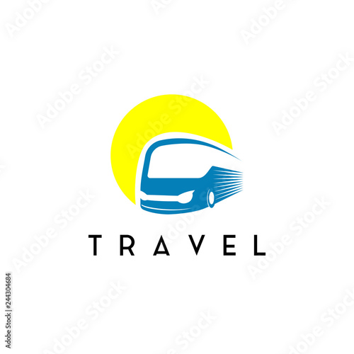 Bus Logo, Logistic And Travel