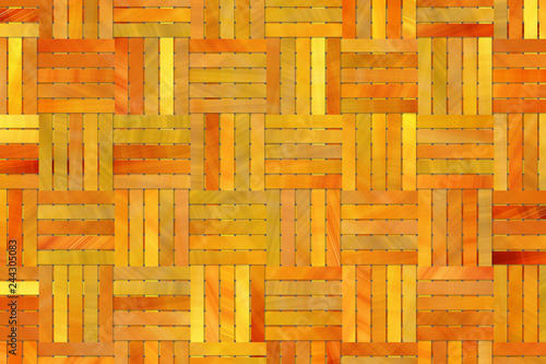 Rattan woven mat, background or texture for design.