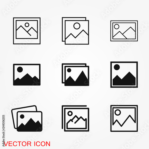 Image icon logo, illustration, vector sign symbol for design