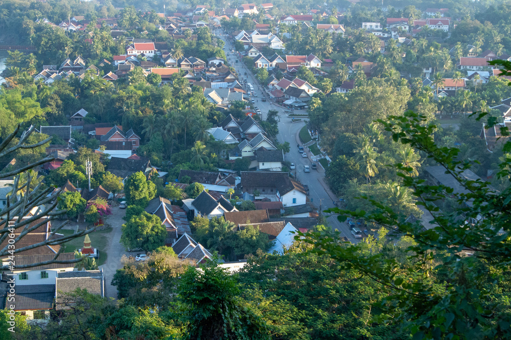 aerial view of Luang Prabang