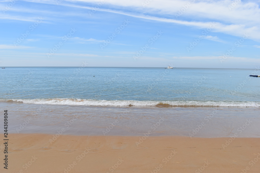 Beautiful lonely beach in Khao Lak in Thailand, Asia