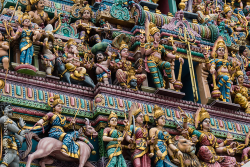 statues on an Indian temple