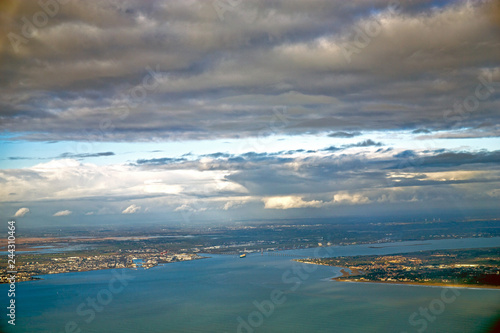 Fototapeta Naklejka Na Ścianę i Meble -  loire and atlantic ocean aerial view
