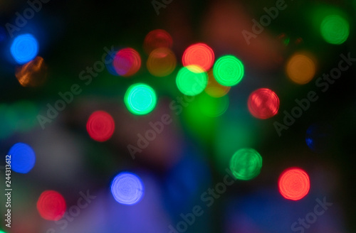 bokeh texture blurred background of multicolored lights, back blurred background