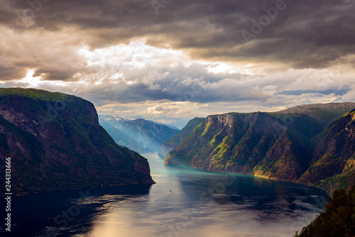 Beautiful Nature Norway Stegastein Lookout.