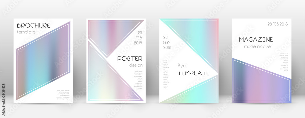 Flyer layout. Triangle bewitching template for Bro