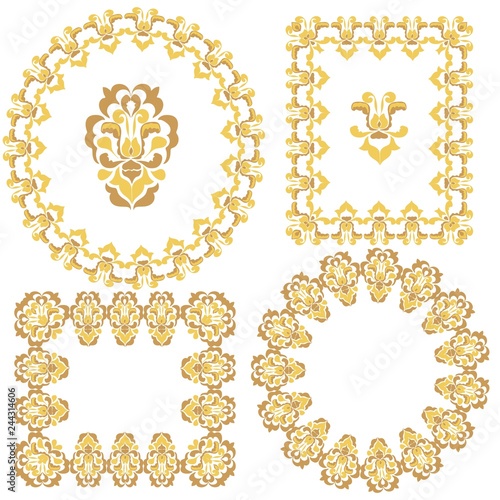 set of two lace fishnet pattern
