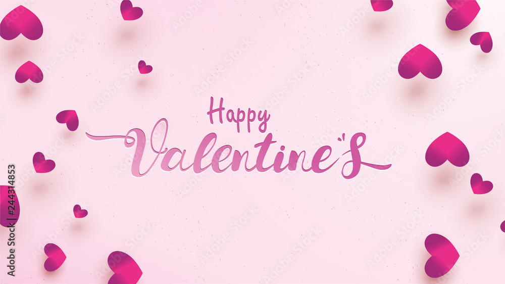 Happy Valentines Day greeting card with pink and purple heart. Love background concept suitable for copy space text Wallpaper, flyers, invitation, posters, brochure, banners Happy Valentines Day greeting card with pink and purple heart. Love background concept suitable for copy space text Wallpaper, flyers, invitation, posters, brochure, banners
