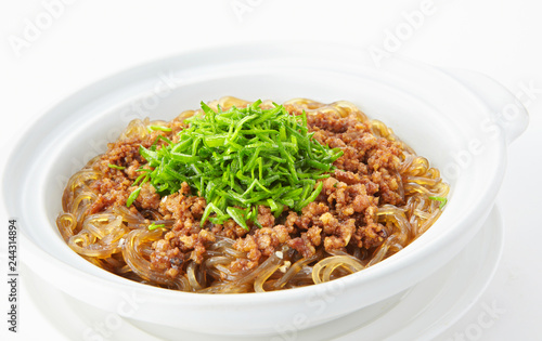 Delicious Chinese cuisine, fried beef with chili