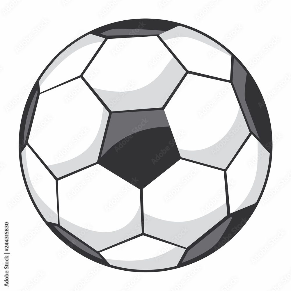 Naklejka Vector illustration of a soccer, soccer-ball