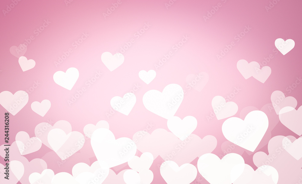 Abstract Valentina Day background with hearts