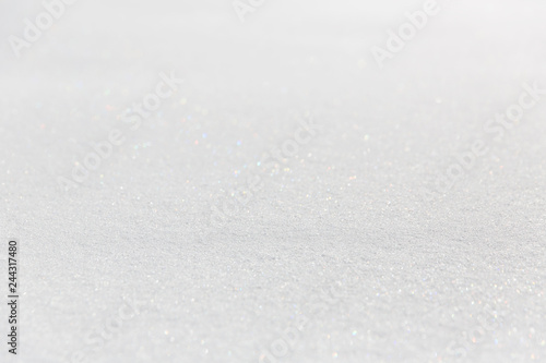 Snow texture with perspective or winter white background