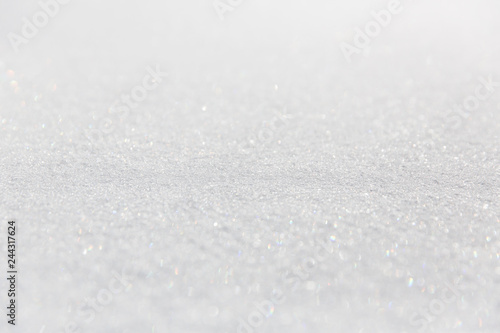 Snow texture with perspective or winter white background