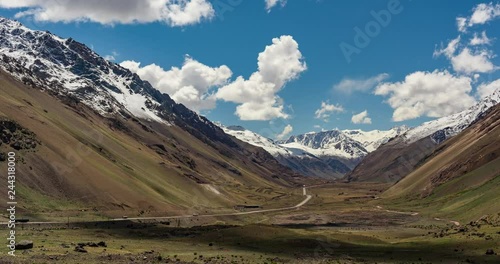 Time Lapse, Parque Provincial Aconcagua, Argentina photo