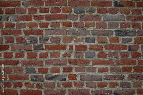 Backsteinmauer als Hintergrund