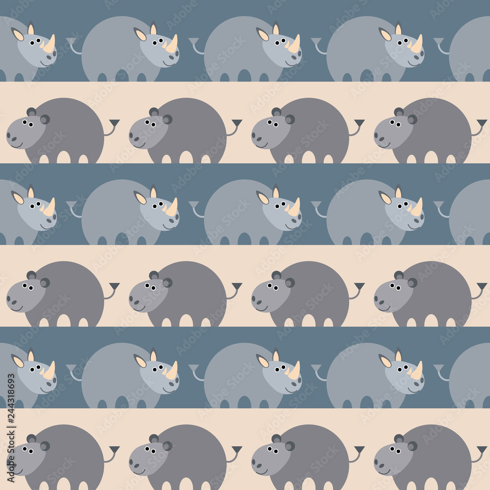 African animals seamless pattern. African animals seamless pattern.