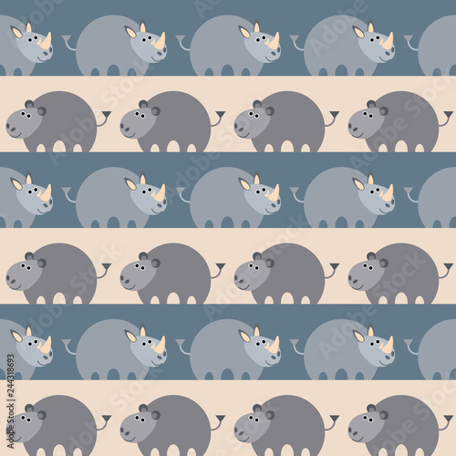 African animals seamless pattern.