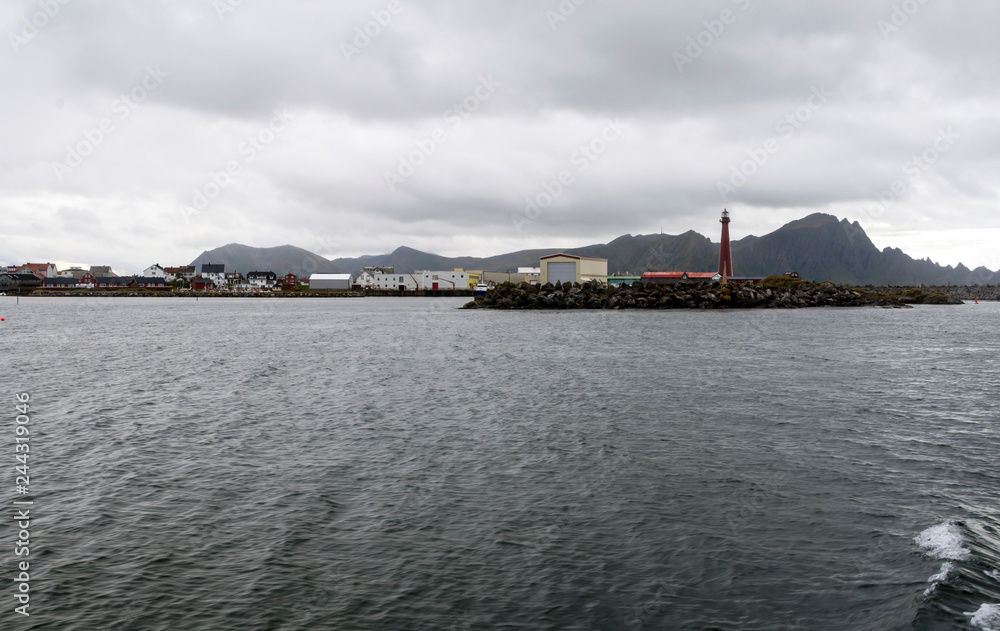 Port of Bodo on a cloudy day in Norway