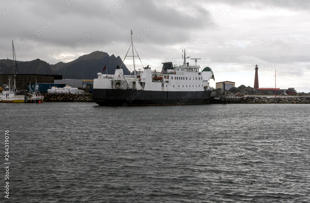 Port of Bodo on a cloudy day in Norway