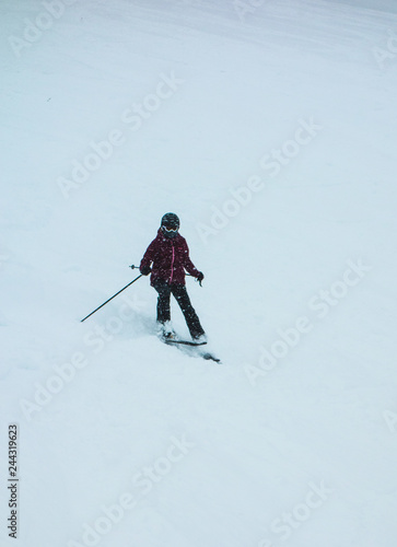 Skifahrerin