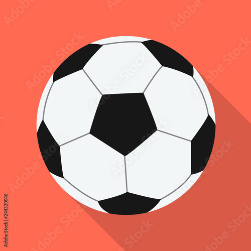 Vector illustration of soccer and gear icon. Collection of soccer and tournament stock symbol for web.