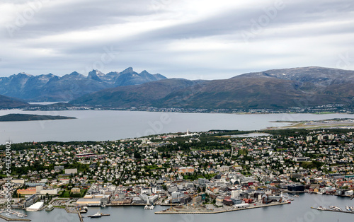 Aerial view of Bodo in Norway photo