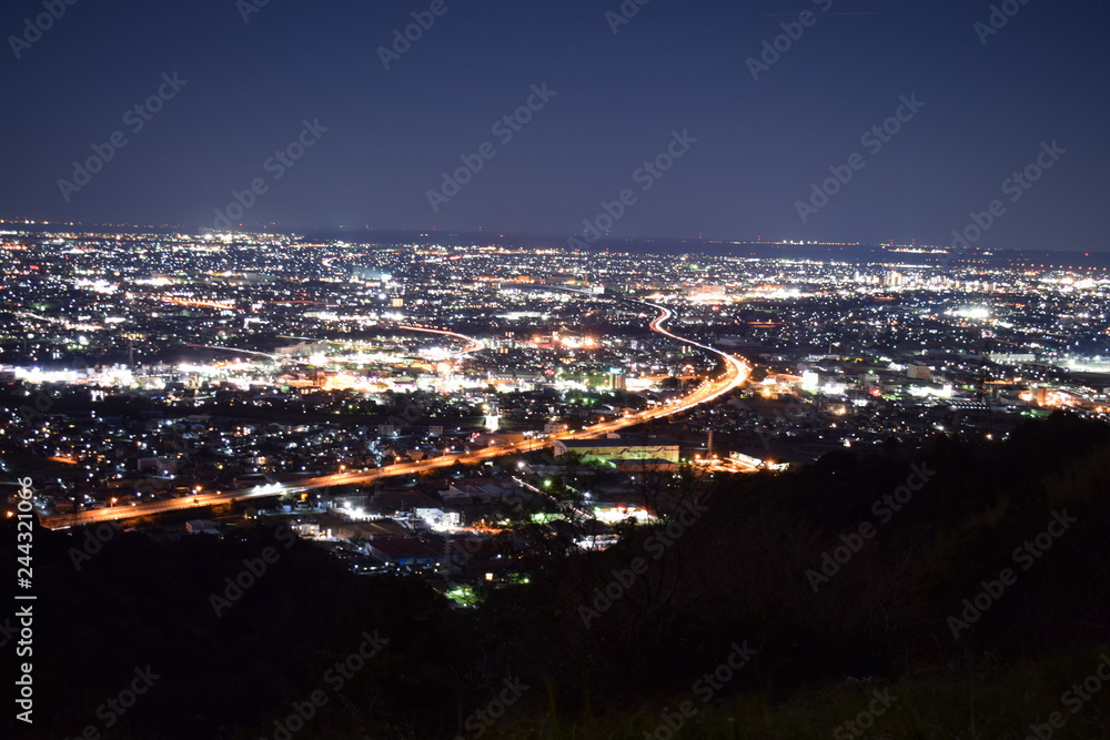 Obraz premium 笛吹段公園 夜景