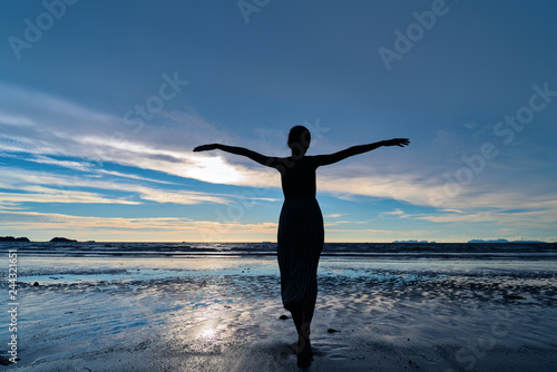 Beautiful woman posing