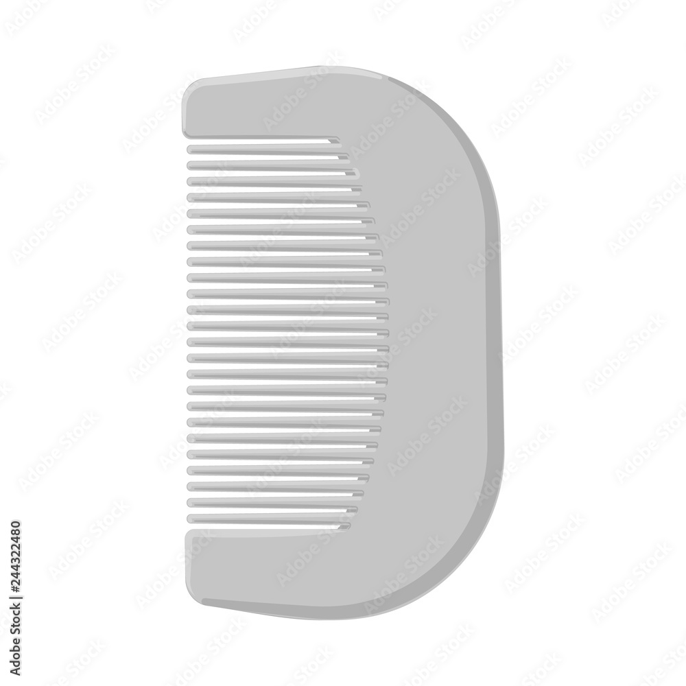 Vector illustration of brush and hair symbol. Set of brush and hairbrush stock symbol for web. Vector illustration of brush and hair symbol. Set of brush and hairbrush stock symbol for web.