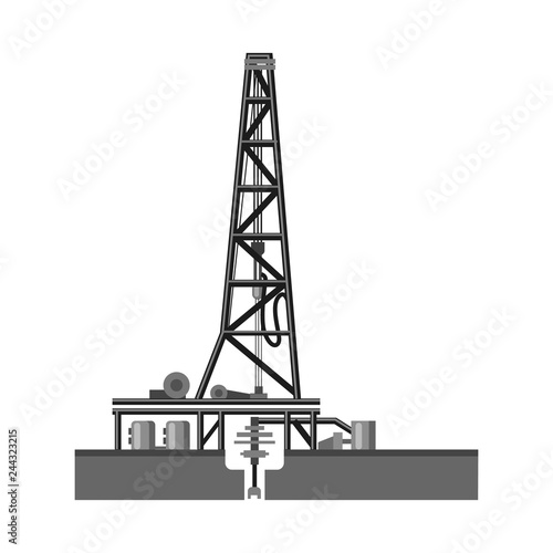 Vector design of oil and gas icon. Set of oil and petrol vector icon for stock.