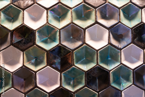 Coulered Hexagons Pattern
