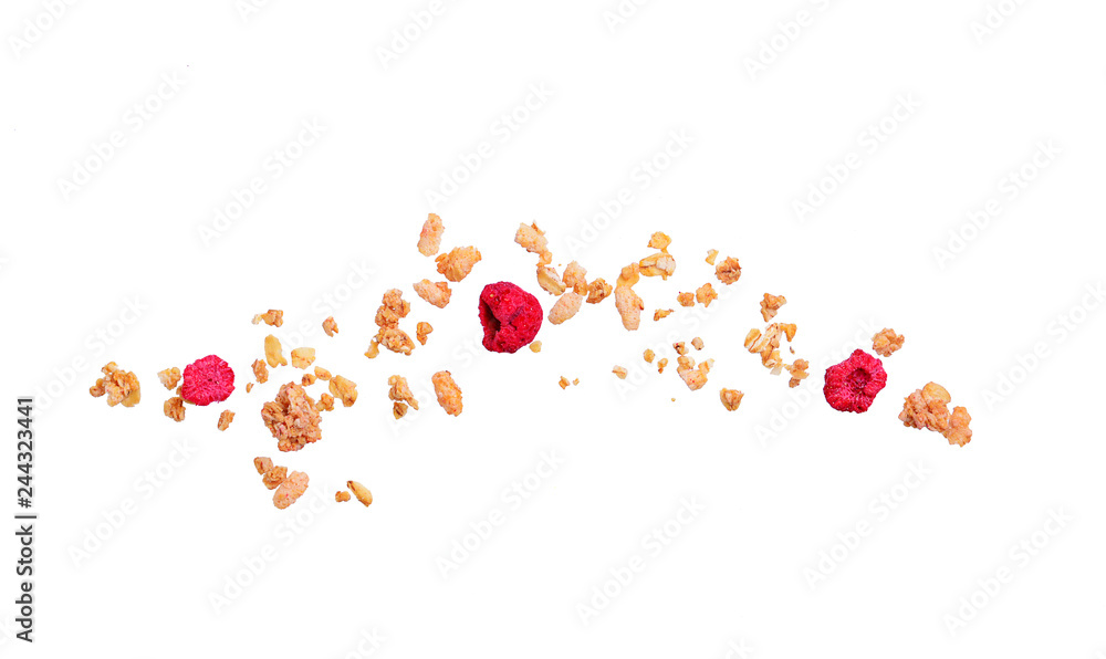 Homemade granola with dried berry Homemade granola with dried berry
