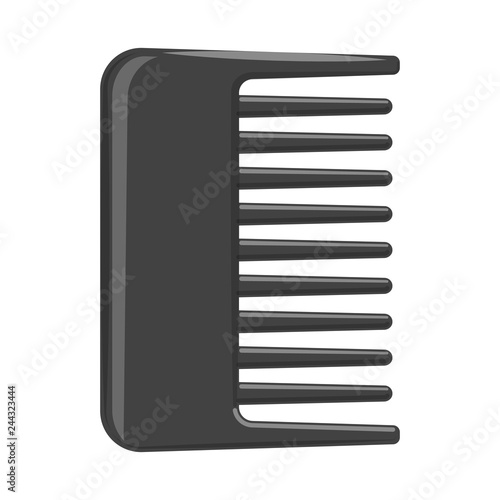 Isolated object of brush and hair symbol. Set of brush and hairbrush stock symbol for web.