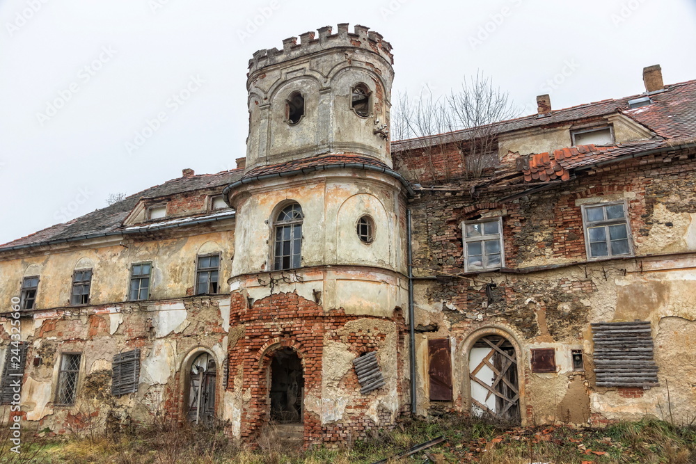 Abandoned manor house