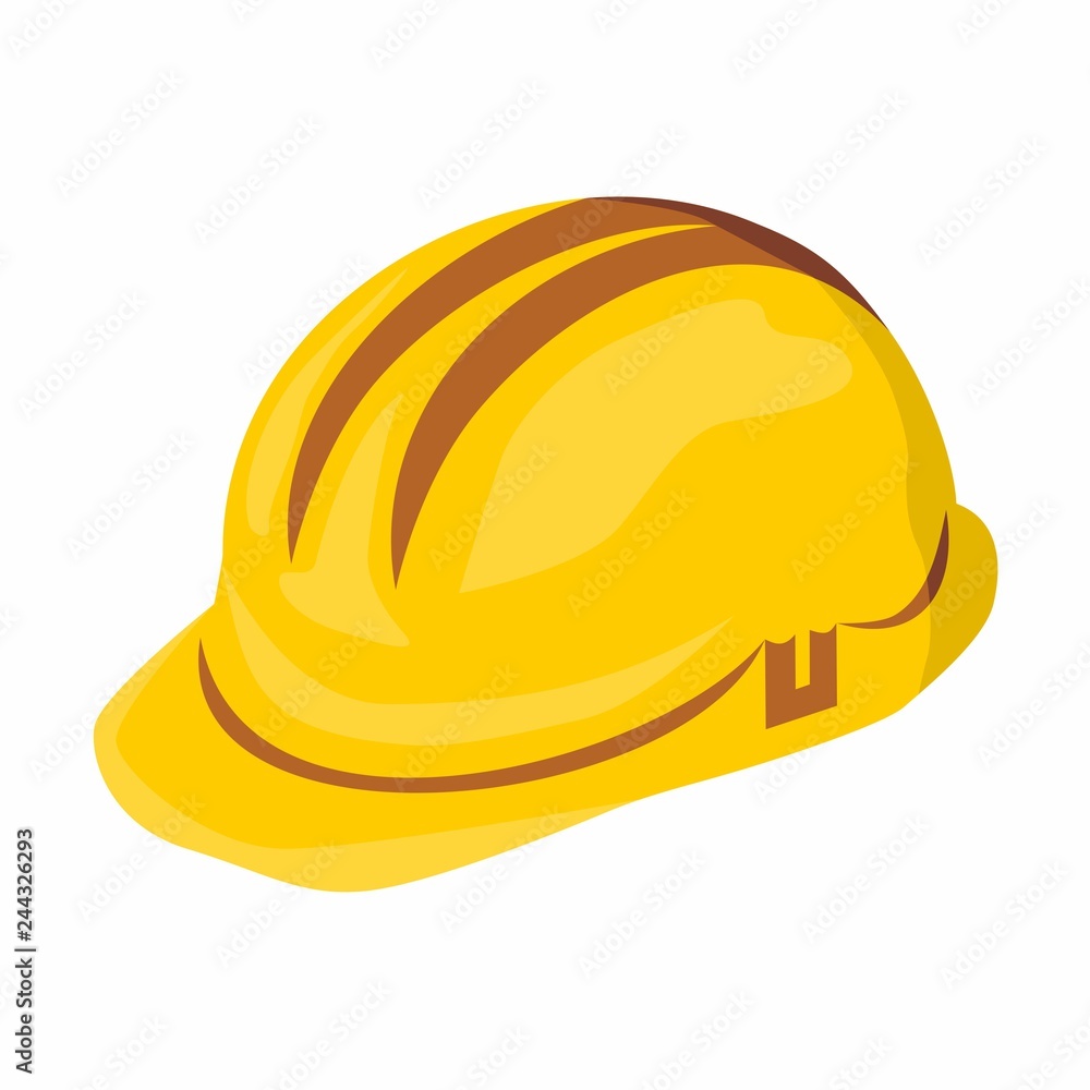 Vector illustration of a safety helmet, hard hat Vector illustration of a safety helmet, hard hat