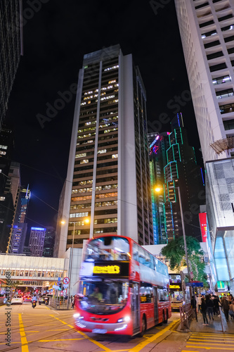香港 中環（セントラル） 夜景