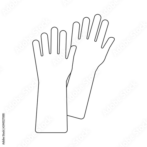 Vector design of cleaning and service sign. Set of cleaning and household stock symbol for web.