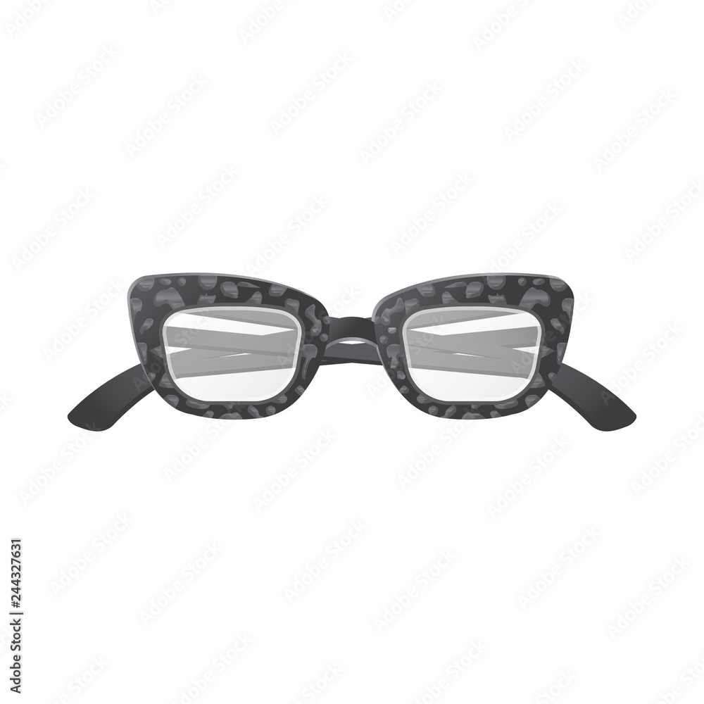 Vector design of glasses and frame sign. Collection of glasses and accessory stock vector illustration. Vector design of glasses and frame sign. Collection of glasses and accessory stock vector illustration.