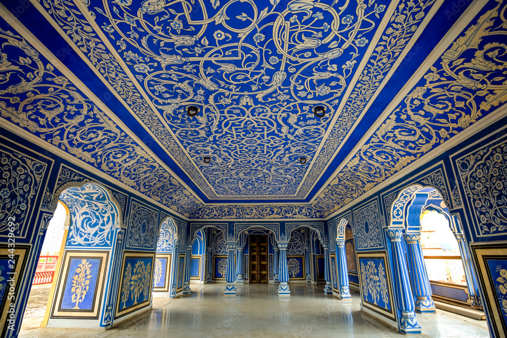 Jaipur City Palace, Rajasthan, India - obrazy, fototapety, plakaty 