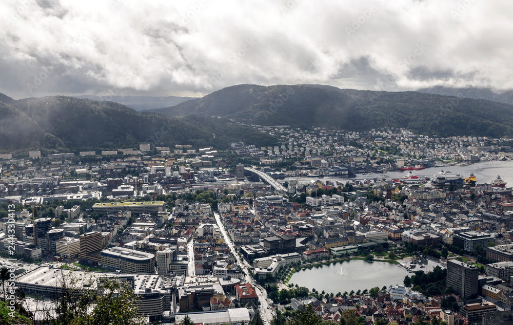 Aerial view of Stavanger in Norway