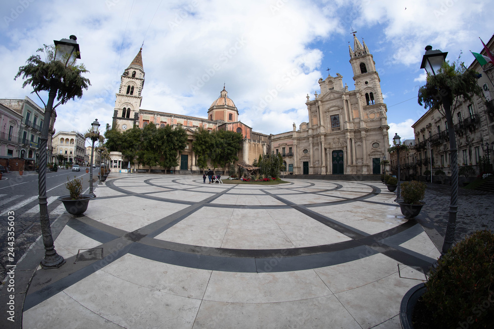 Piazza Duomo Acireale Cattedrale e Basilica Santi Apostoli di San Pietro e Paolo