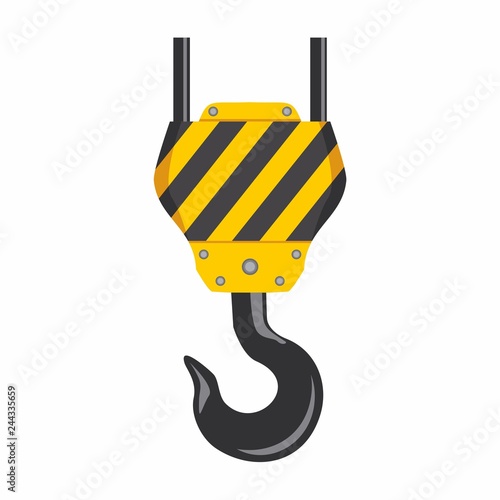 Vector illustration of a web icons - crane hook color
