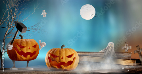 Halloween background funny ...