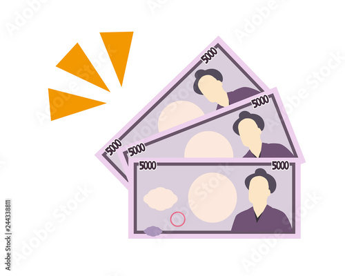 お金　お札　5千円　5000円　五千円