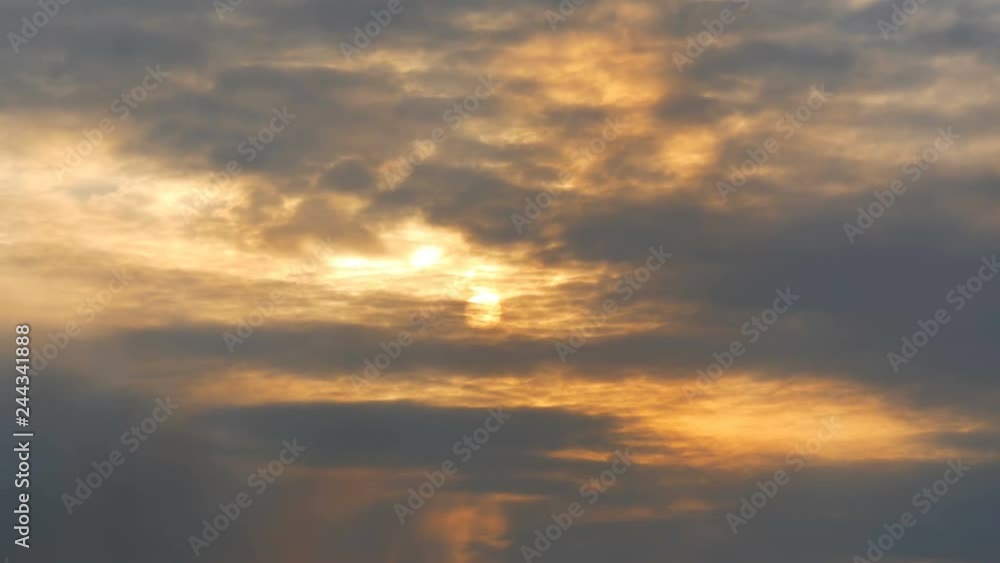 Beautiful evening sunset surrounded with clouds Beautiful evening sunset surrounded with clouds