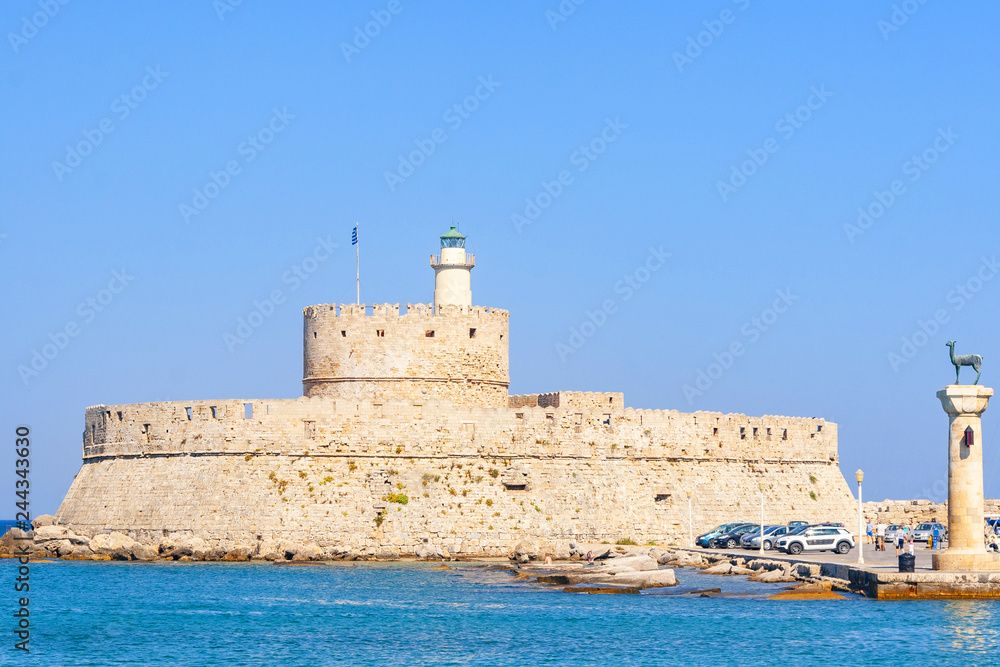 Fort of St. Nicholas, Rhodes, Greece Fort of St. Nicholas, Rhodes, Greece