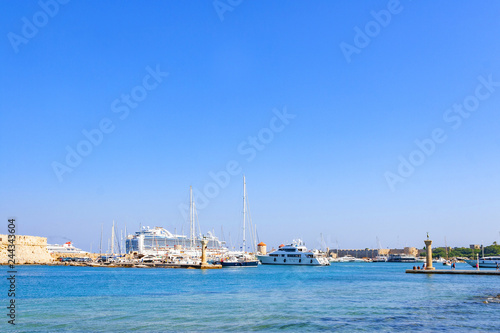 Rhodes port, Rhodes island Greece