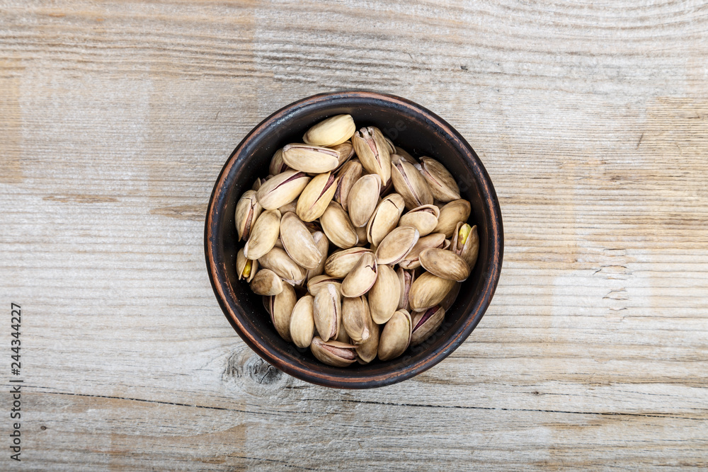 pistachios top view pistachios top view