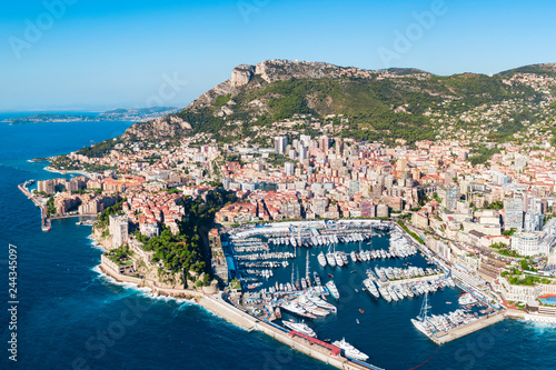 Monte Carlo aerial view, Monaco