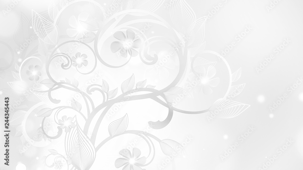 white floral ornament background white floral ornament background